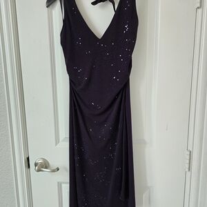 Charlotte Russe Deep Purple Backless Dress
